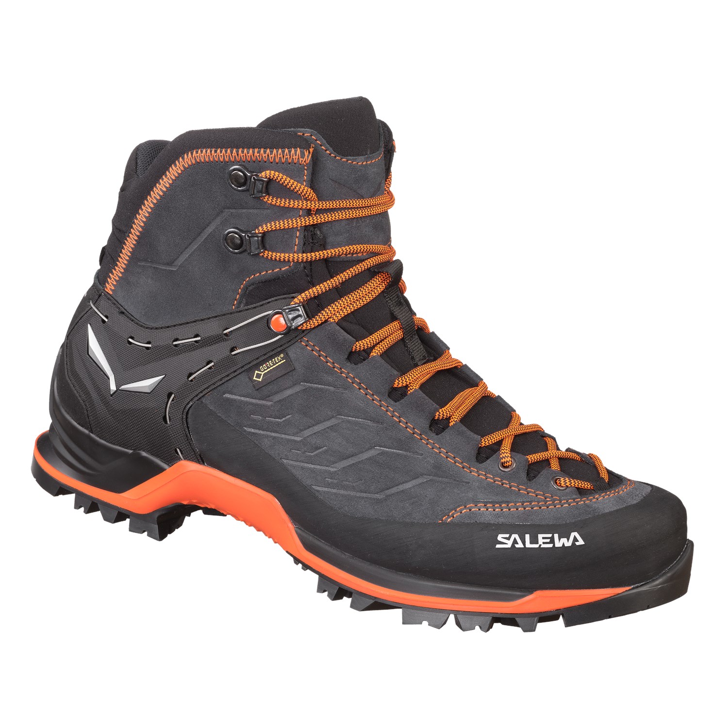 Zapatillas Trekking Hombre Chile - Salewa Mountain Trainer Mid GORE-TEX® - Gris/Naranjas - SFUK-3604